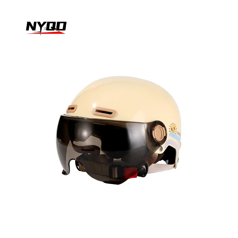 Capacete de carro elétrico quatro estações universal segurança de carro elétrico leve meio capacete Casco Moto Cascos Para Moto