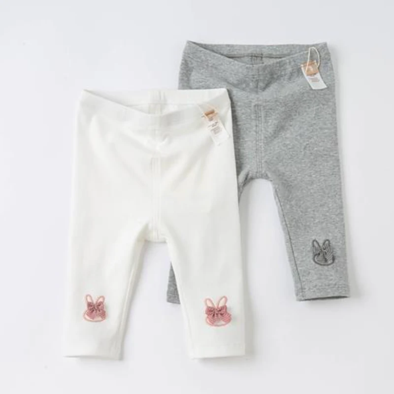 2024 Frühling und Herbst Stil Baumwoll hose Mädchen Leggings Baby Freizeit hose Kinder hose Oberbekleidung Kinder kleidung