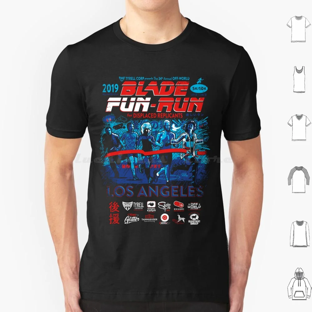 Blade Fun-Run For Displaced Replicants T Shirt 6Xl Cotton Cool Tee Blade Fun Run Runner Running Walk 5K 10K Los Angeles Movie