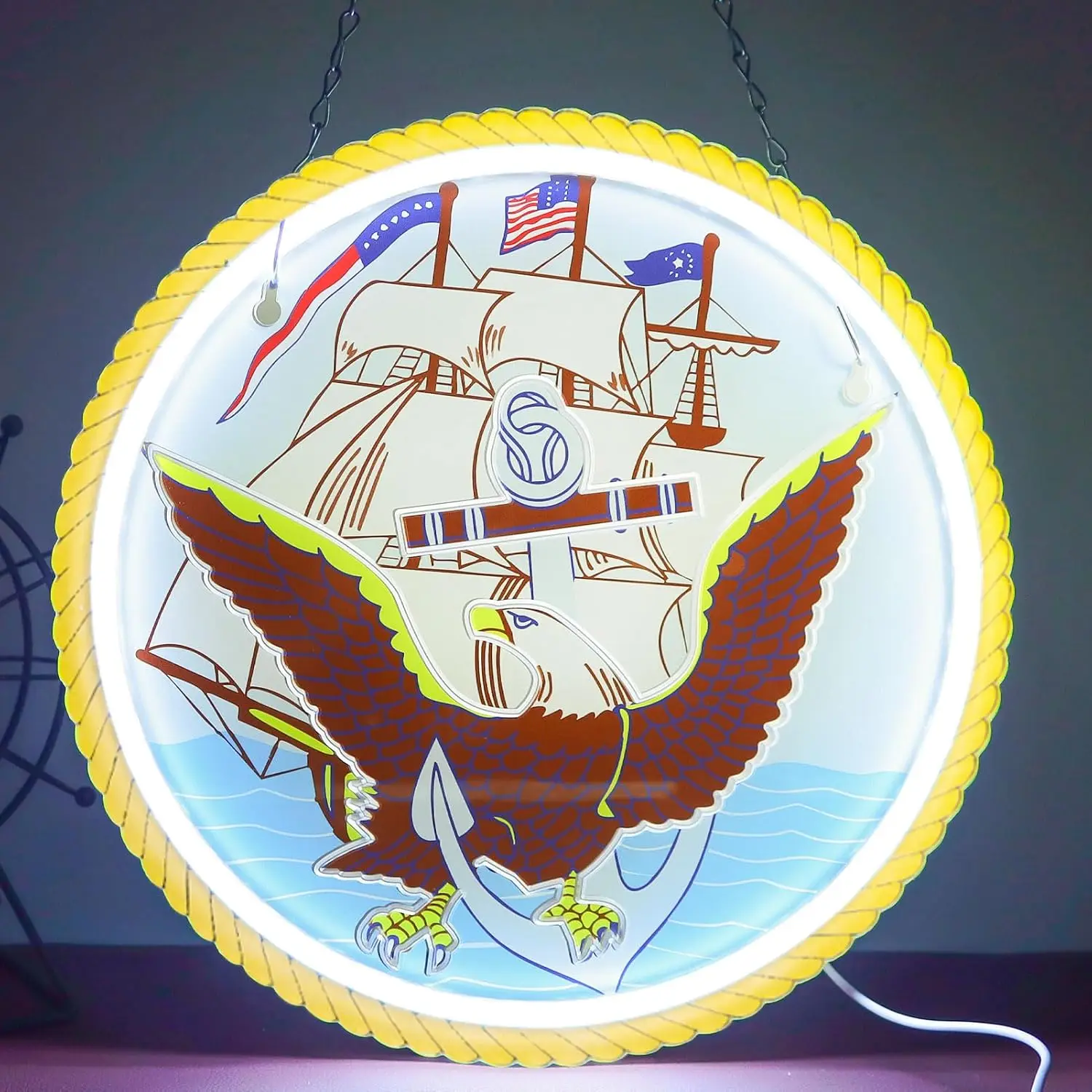 

Неоновая вывеска в стиле Navy, настенный светильник, USB LED неоновая лампа для клуба, бара, вечеринки, игровой комнаты, спальни, декоративный подарок, ночник