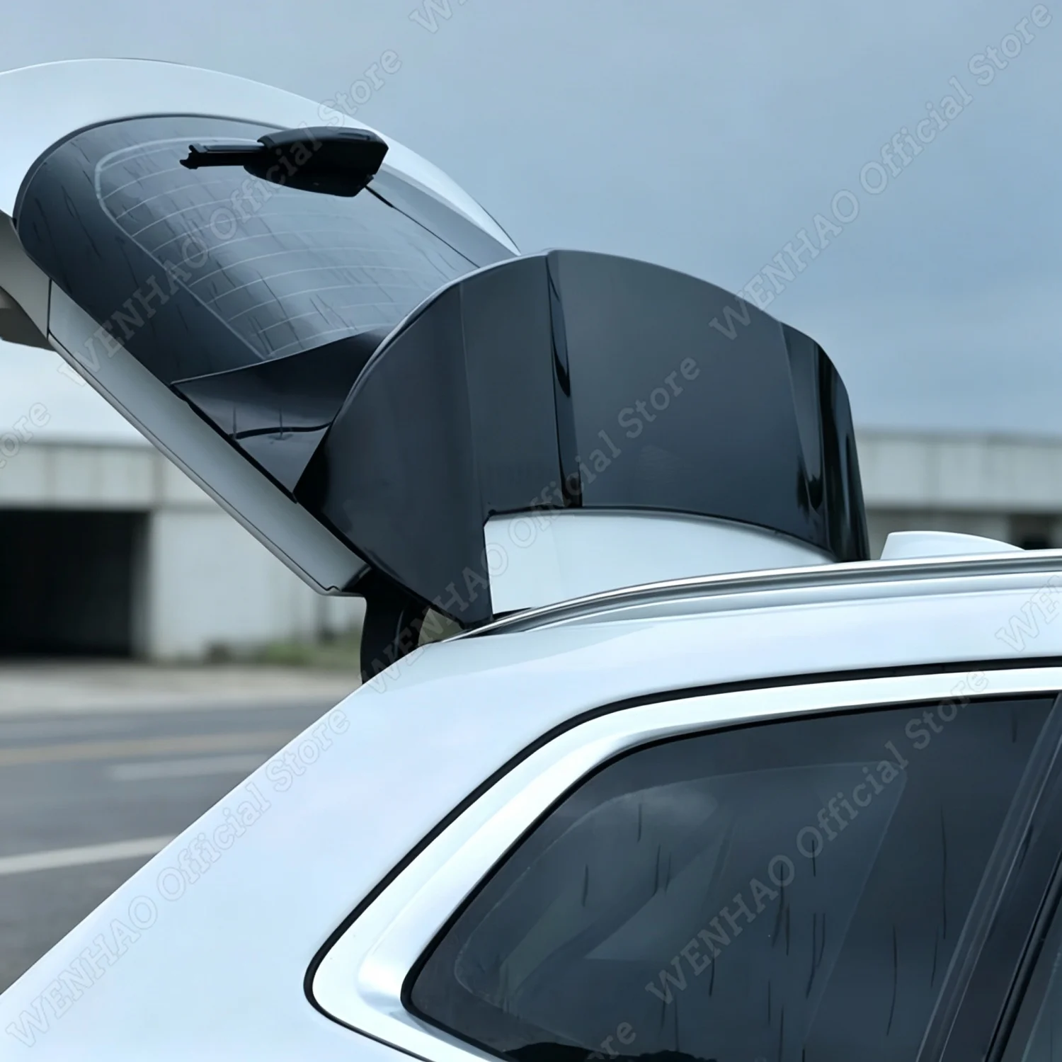 Gloss Black Car Rear Roof Spoiler Wings For BMW G01 X3 F97 X3M xDrive20i xDrive30i M40i 2018-2024 Tuning Spoiler Caps BodyKits