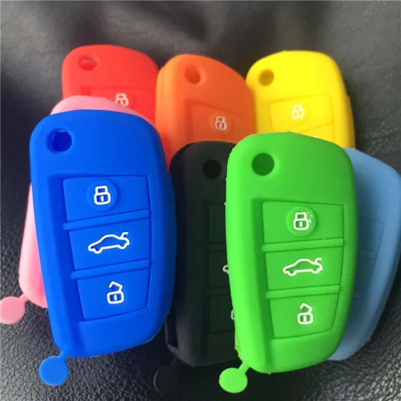 For Chery Tiggo 3 5 Fulwin2 Eastar ARRIZO7 E3 E5 A3 A5 3 Buttons Folding Remote Silicone Car Key Case Cover Protect Skin Holder