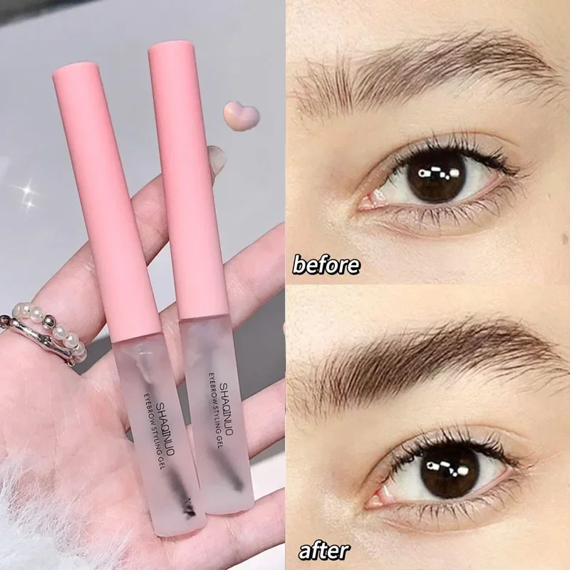 Waterproof Transparent Gel Eyebrow Styling Cream Lasting Fixing Brow Enhancers Makeup Clear Liquid Eyebrow Sealed Layer Cosmetic