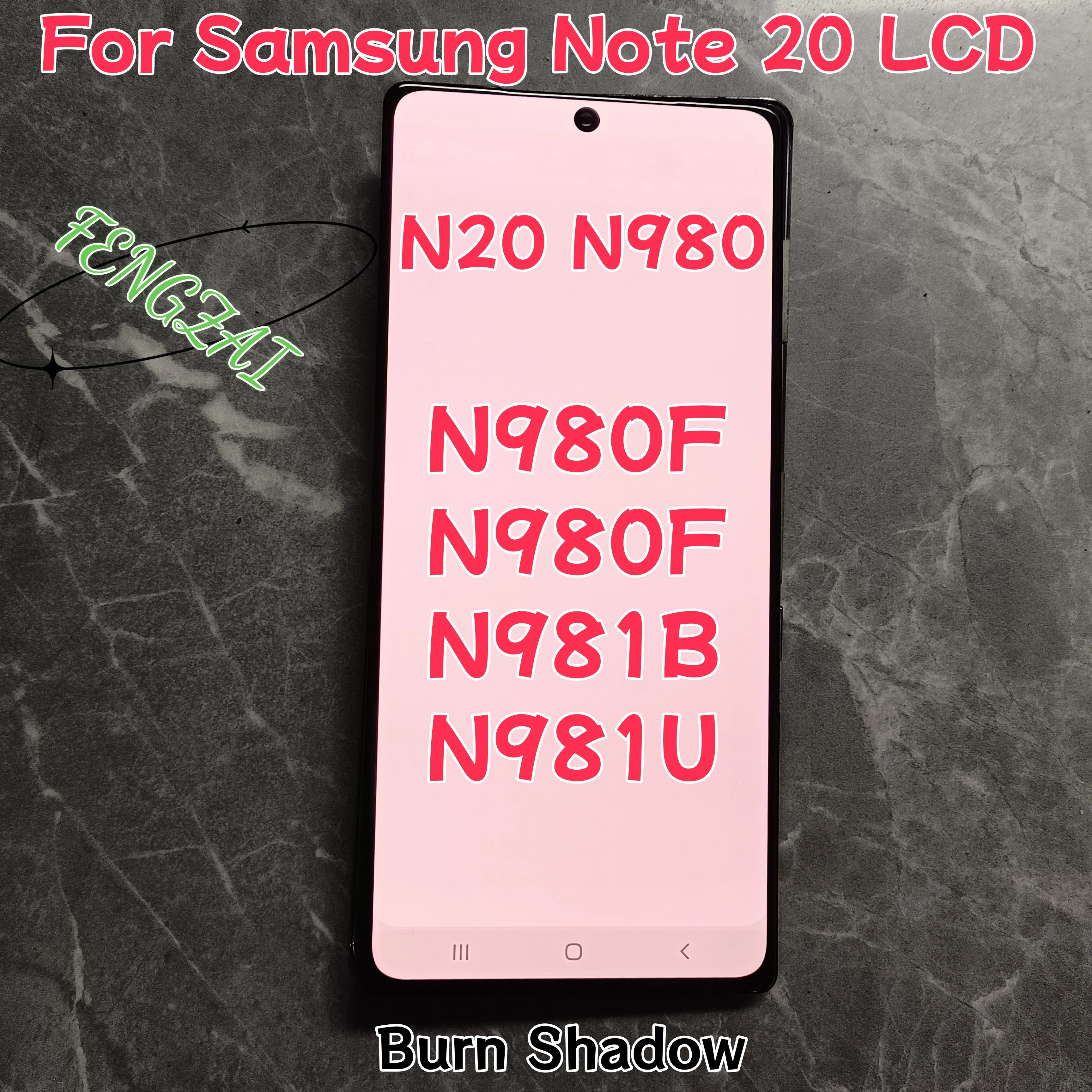 AMOLED For Samsung Galaxy Note 20 5G LCD Display Digitizer With Defect For Galaxy Note 20 SM-N980 N981B LCD Display Touch Panel