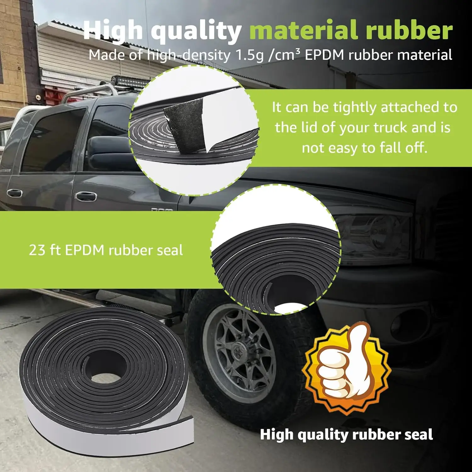7m/23ft Truck Cap Rubber Seal Camper Shell for Truck Cap 200 lbs or Less Seal Kit Camper Shell Seal Strip Car Accessories