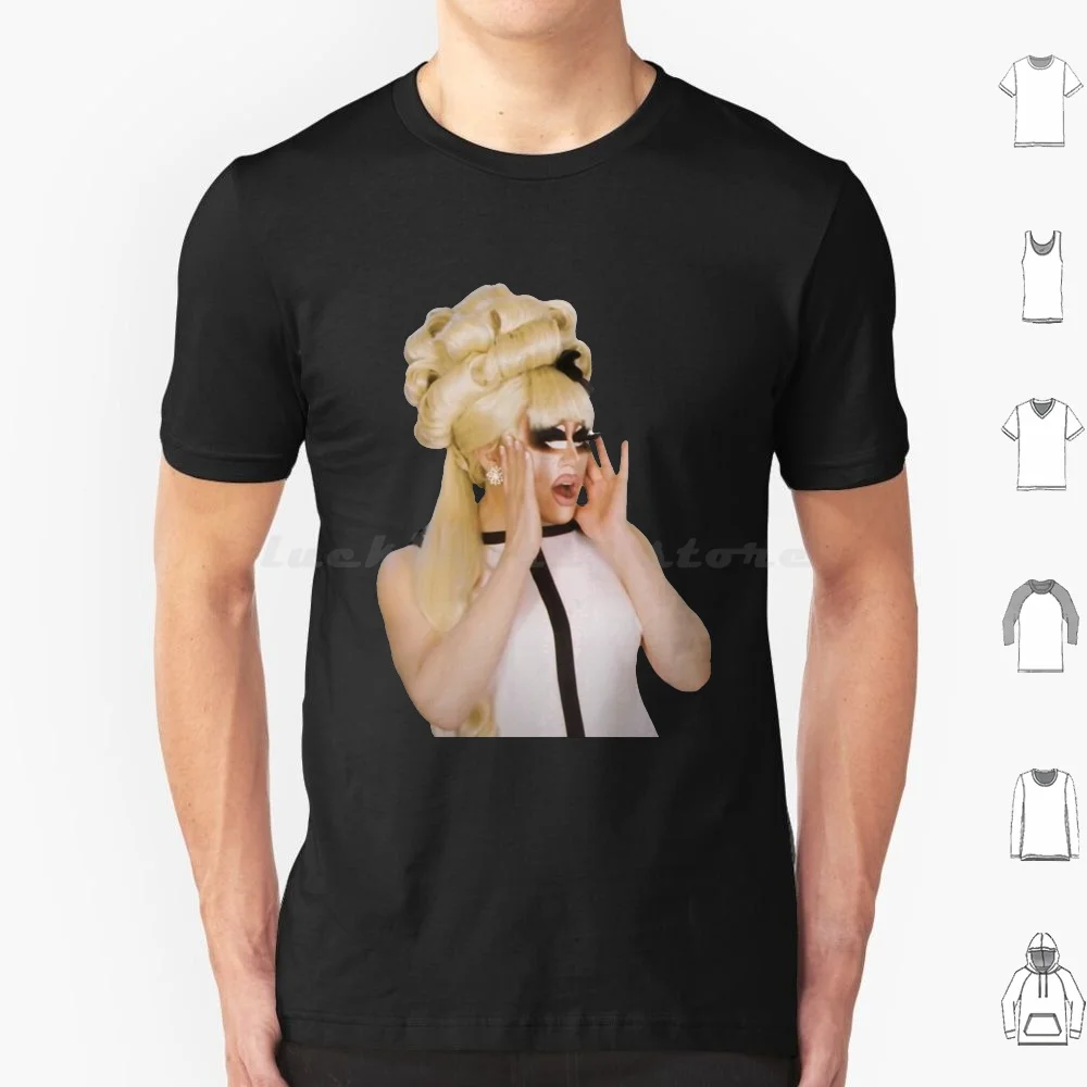 Trixie-Shocked T Shirt Big Size 100% Cotton Trixie Mattel Katya Katya Zamolodchikova Trixe Trixie And Katya Trixie Mattel And