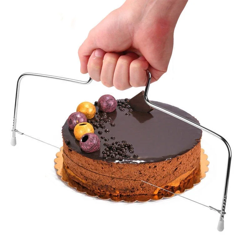 1pcs Double Line Cake Cut Slicer Adjustable Stainless Steel Device Cake Decorating Mold DIY Bakeware Kitchen Cooking Tool