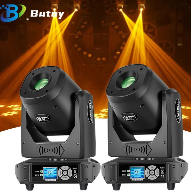 

2PCS 100W LED Moving Head Fanciful Spot Light For Disco Wedding Nightclub Infinite Adopts Three-Phase Motor 270°V 540°H Rotation