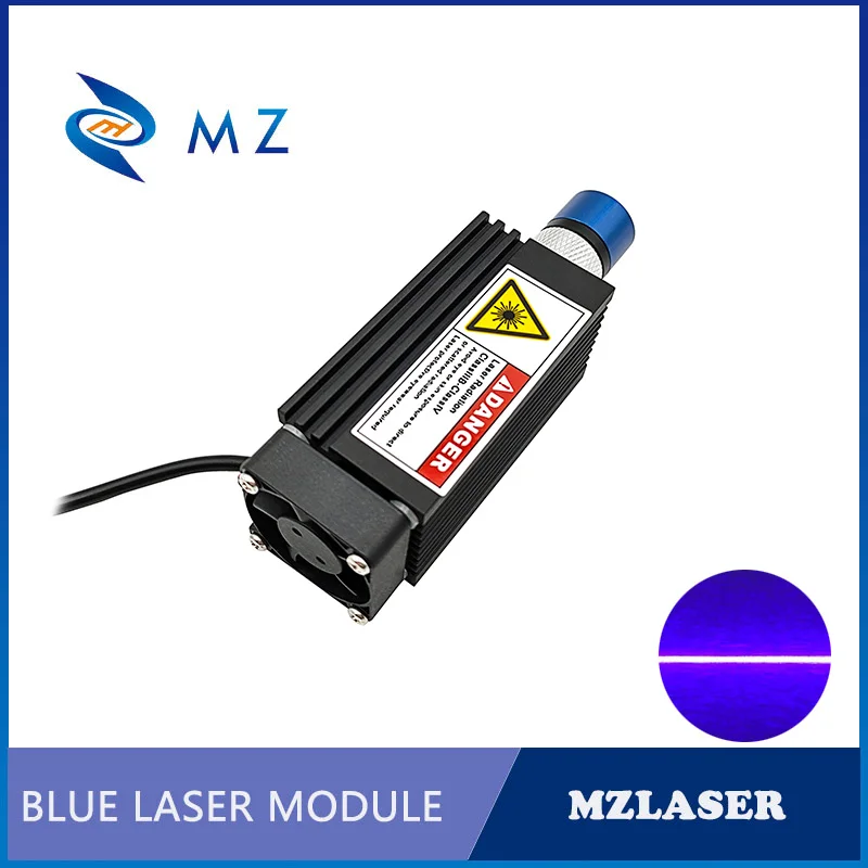 Imagem -04 - Módulo de Diodo Laser Azul e Violeta Foco Ajustável 33x33x75 mm 405nm 12v 300mw 600mw Linha Laser com Suporte e Adaptador