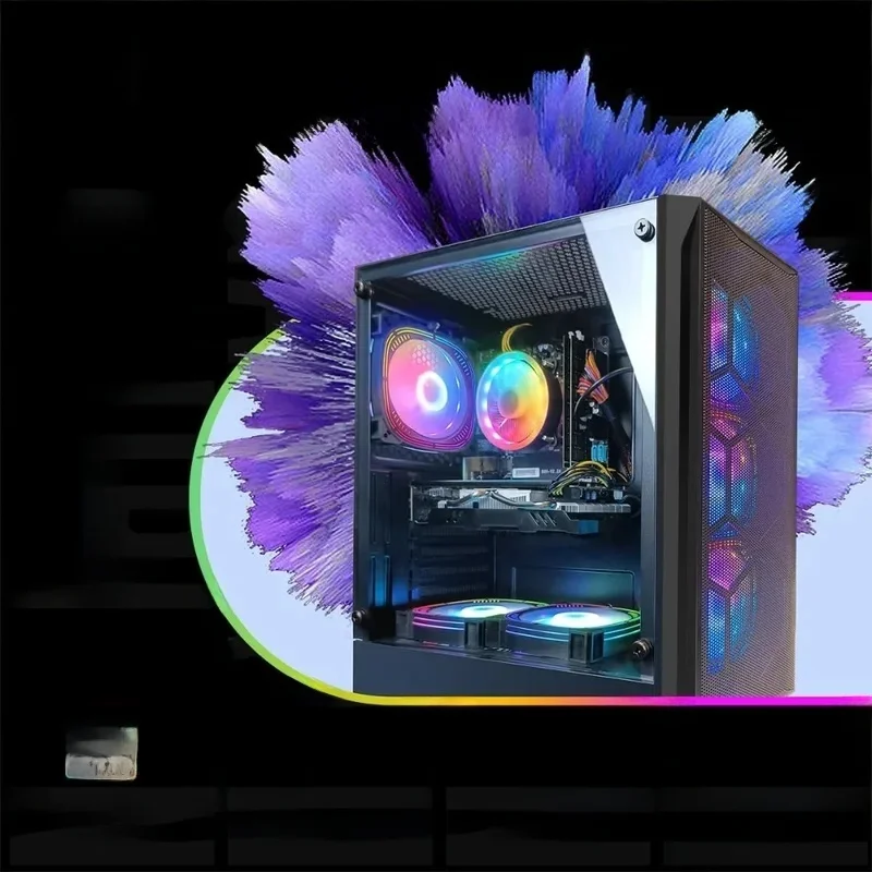 PC Desktop Gaming HOME.HOME, Radeon RX 580 8G GDDR5, Core i7 hingga 3.9G, RAM 16G, SSD 1T