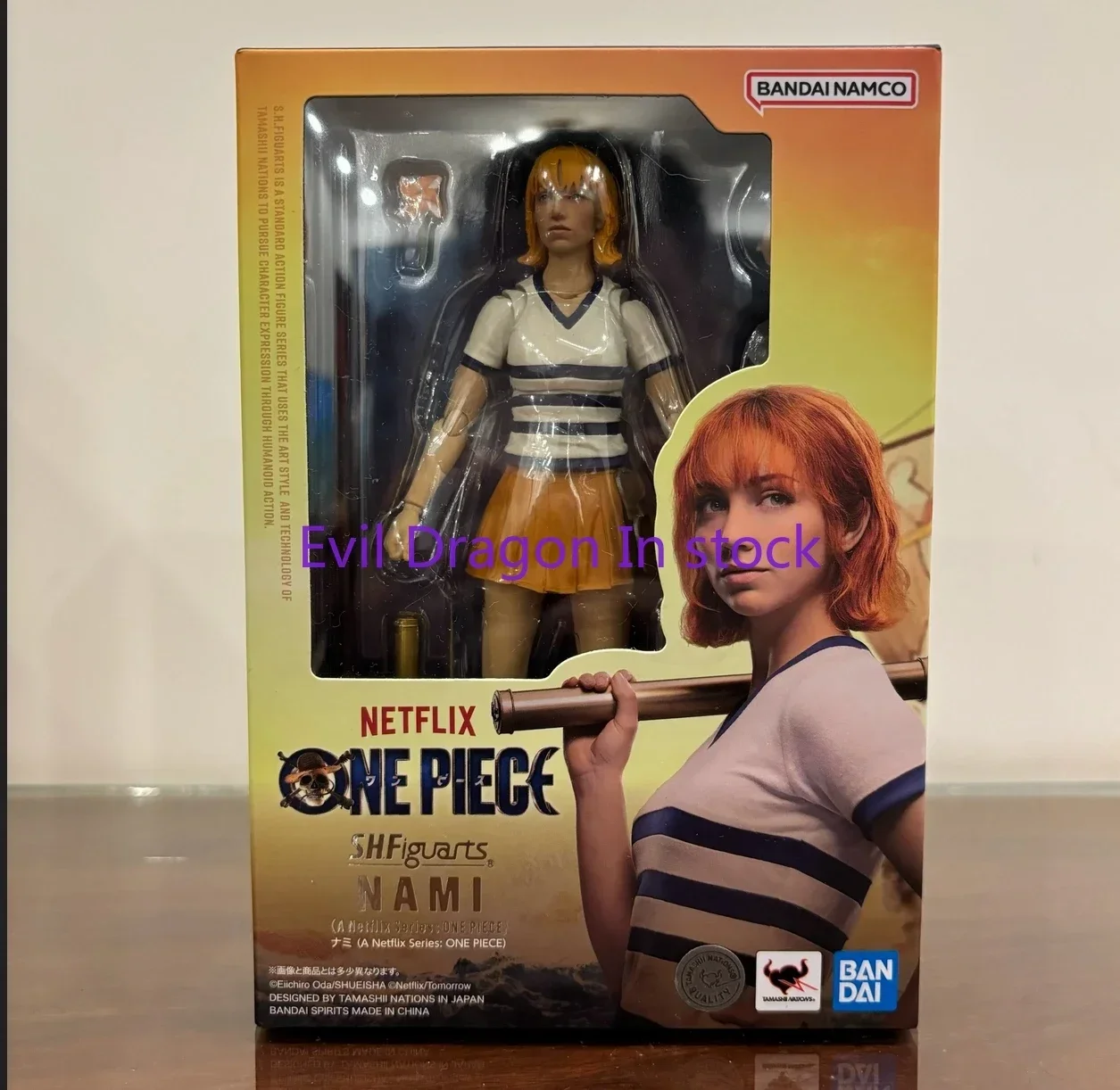 

100% Original Bandai Shf Sh Figuarts One Piece Netflix Nami Action Figures Anime Model Toys Collection