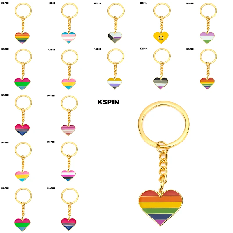 Asexual Rainbow Bisexual pride Transgender pride Demisexual Pride Key Ring Lapel Pin Brooches Pins Flag badge Brooch Badges