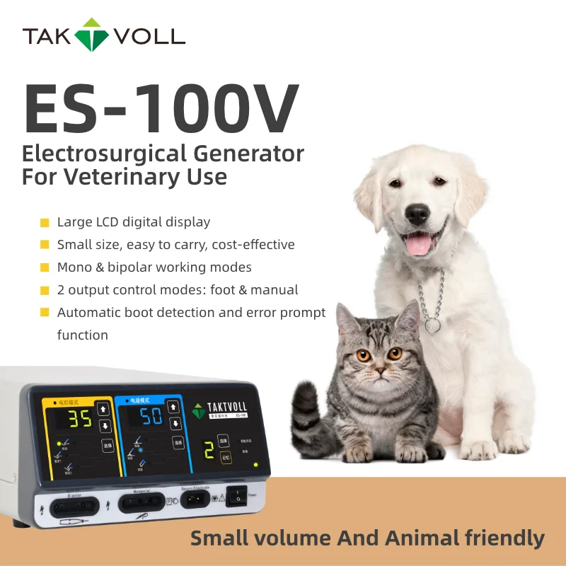 Super Quality Veterinary Equipment Veterinary Surgery Electrosurgical Unit Electric Metal Medical Device CE Class III Taktvoll