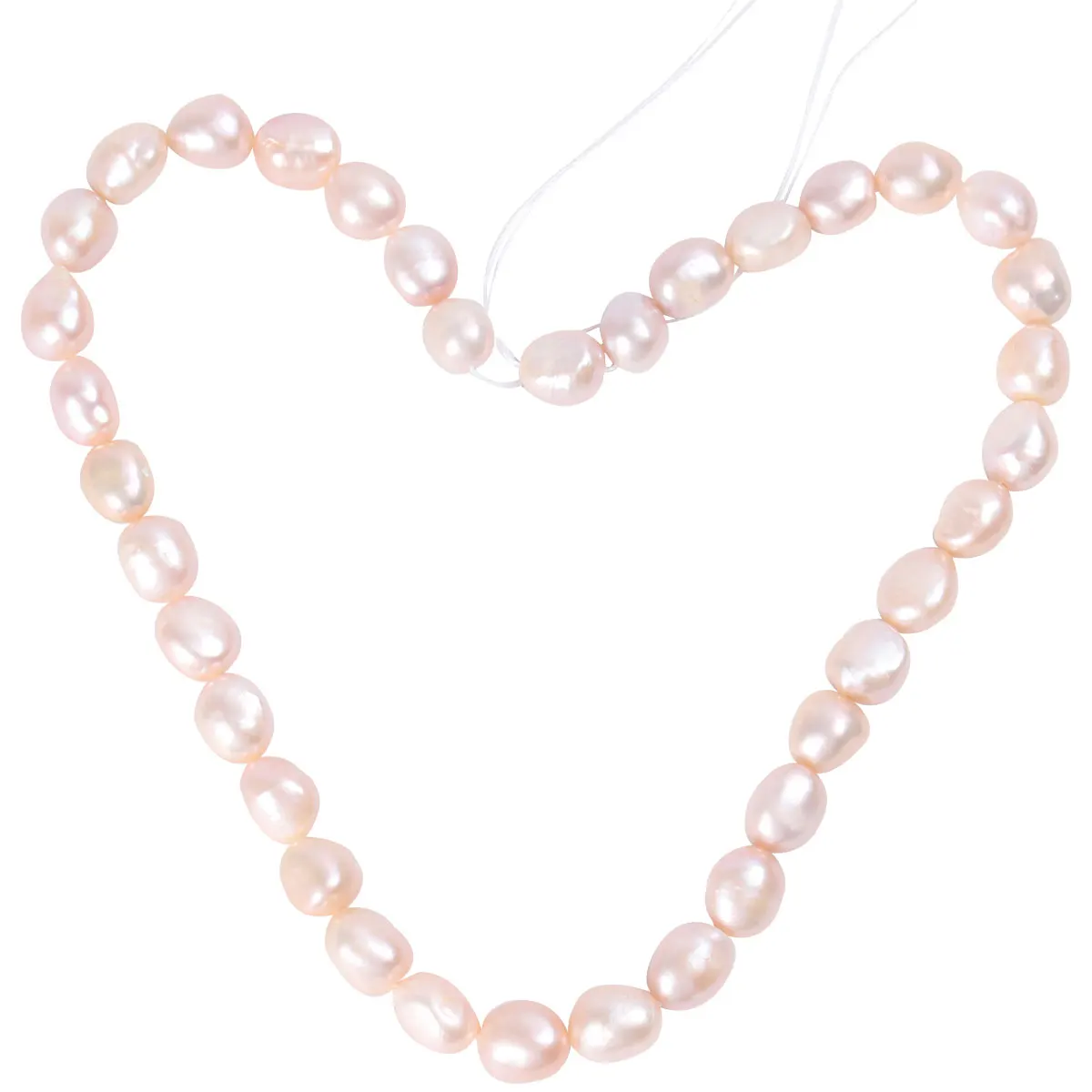 

Pearl Necklace Colorful DIY Beads Delicate for Friends Natural Parties Semi-finished Product
