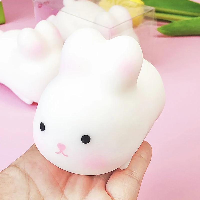 Squishy Bunny Stress Balls Autism Sensory Toys Stress & Anxiety Relief Fidget Toys Slow Rebound Squeeze Toy Gifts Bulk
