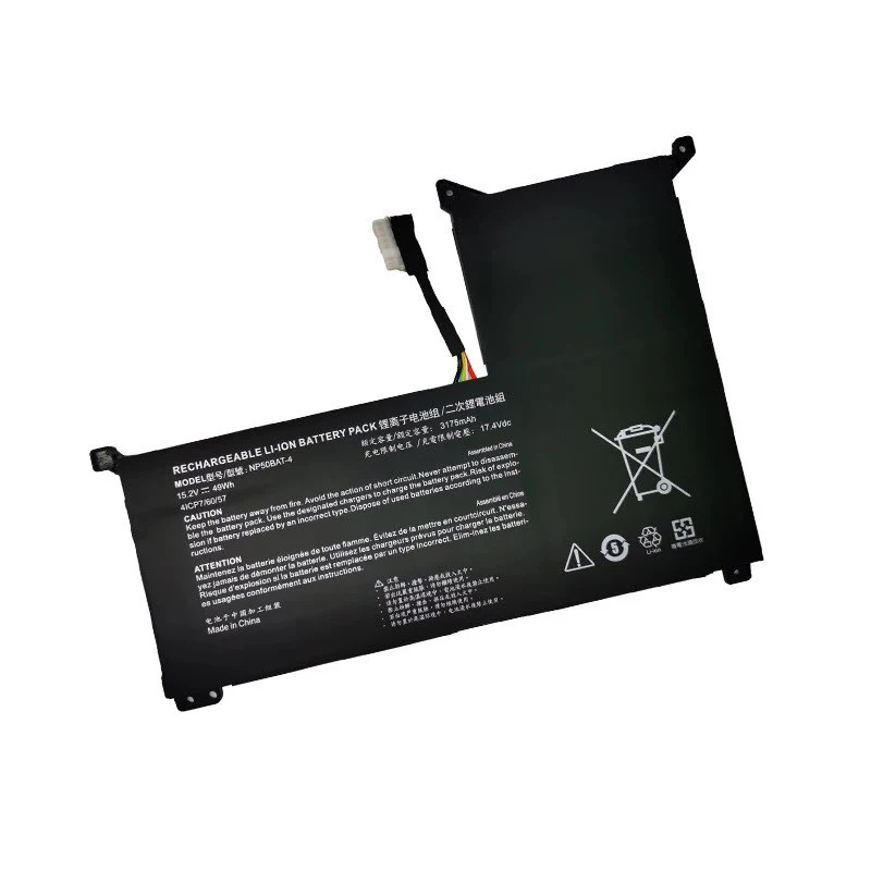 NP50BAT-4 Laptop Battery for Clevo NP50DE for Machenike F117-7 for Schenker XMG Focus 16 for Thunderobot 911M-107508G 15.2V 49Wh