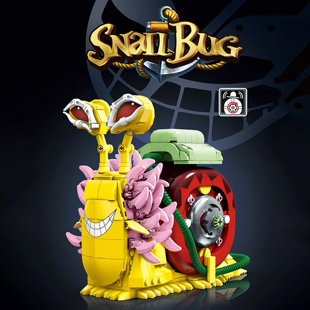 

Snail Bug Building Blocks Anime Model Mixed Colors, Insect Building Blocks Set, Thanksgiving, Birthday Gift For Boys Girls