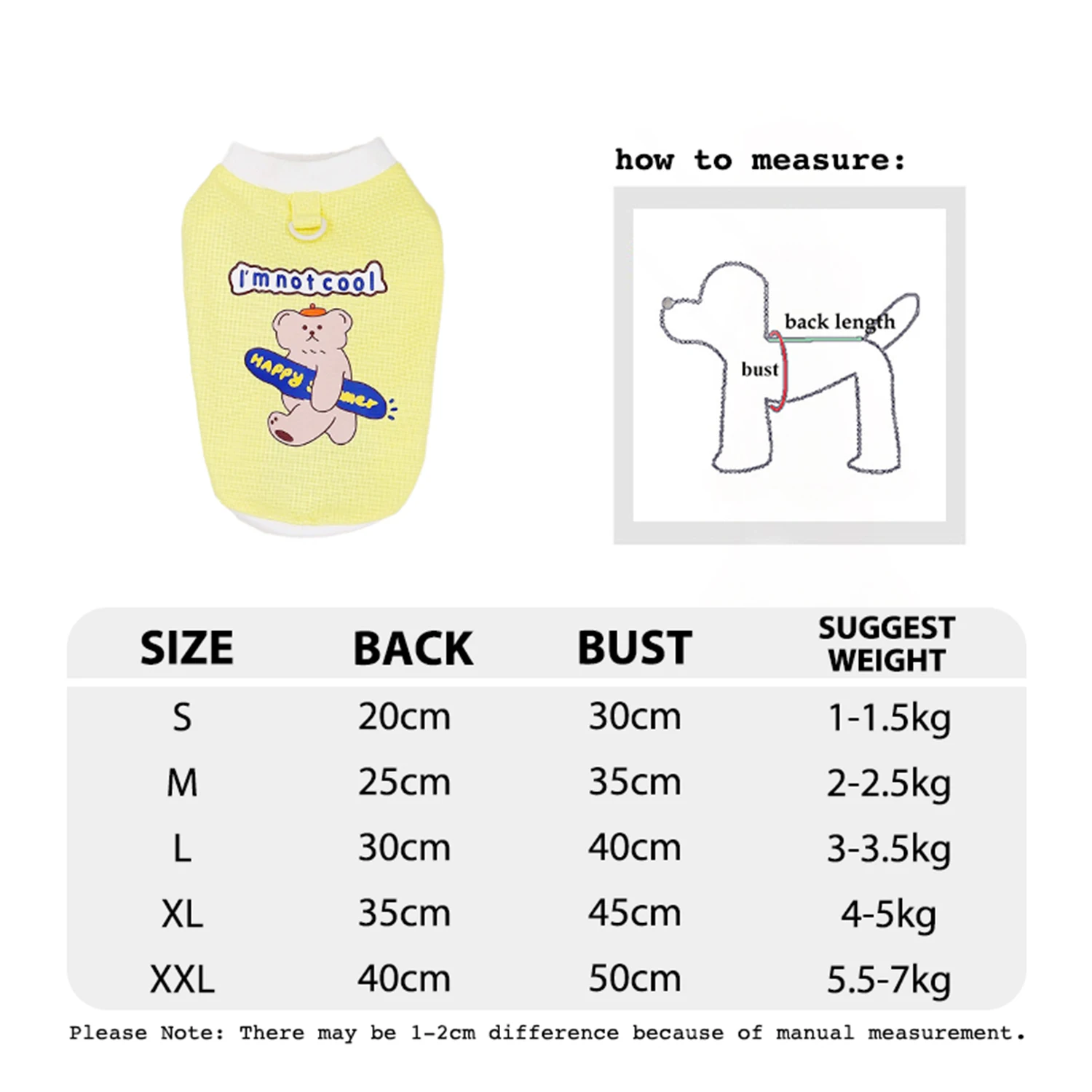 Truelove الكرتون طباعة كلب الملابس تي شيرت سترة تشيهواهوا الاشياء جرو الملابس الملابس السلع تنفس سترة للقطط #6