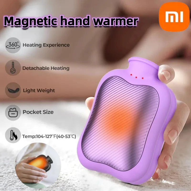 Xiaomi 2 in 1 磁気分離ハンドウォーマー USB 充電クリエイティブ湯袋ポータブル高速加熱耐久性のあるハンドウォーマー