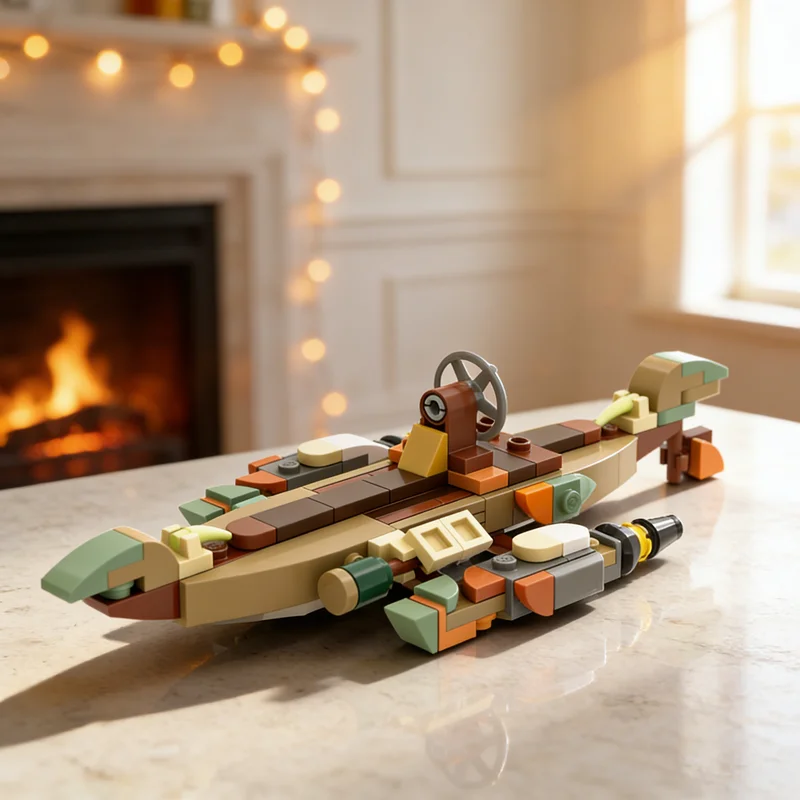 

103pcs MOC Quen Canoe Games Model Building Toy Blocks Architecture Assemble DIY Creative Education Brick Christmas Gifts Idea