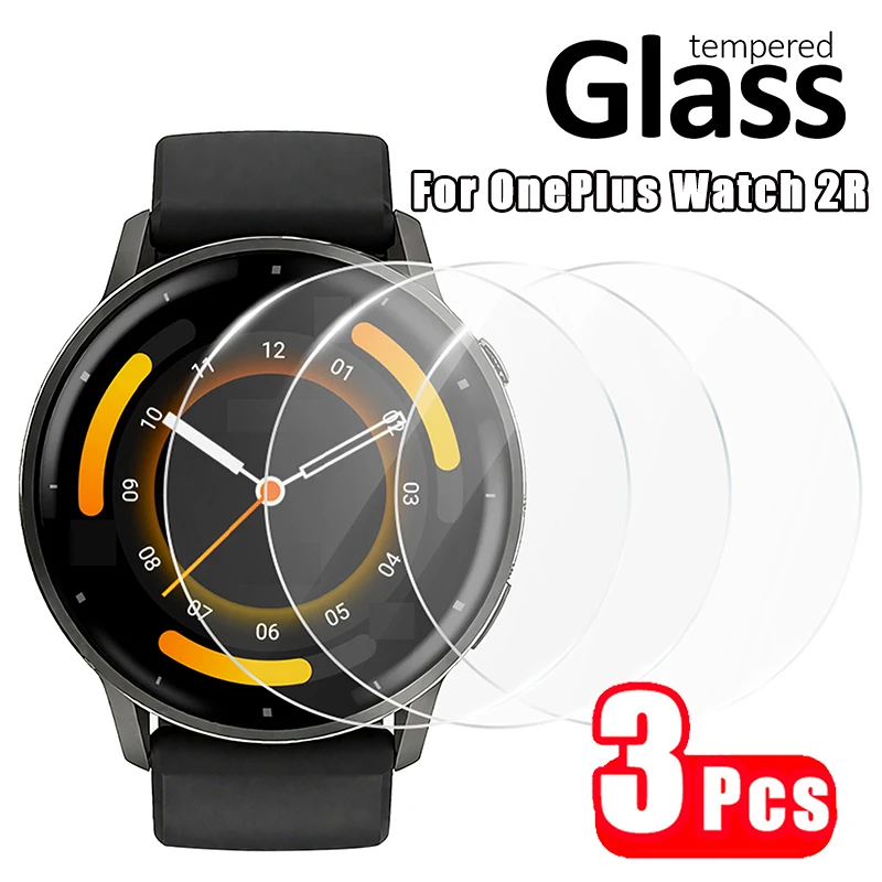 3PCS Tempered Glass For OnePlus Watch 2R Watch One Plus Watch2R 2 R Sport Smart Watch Screen Protector Film