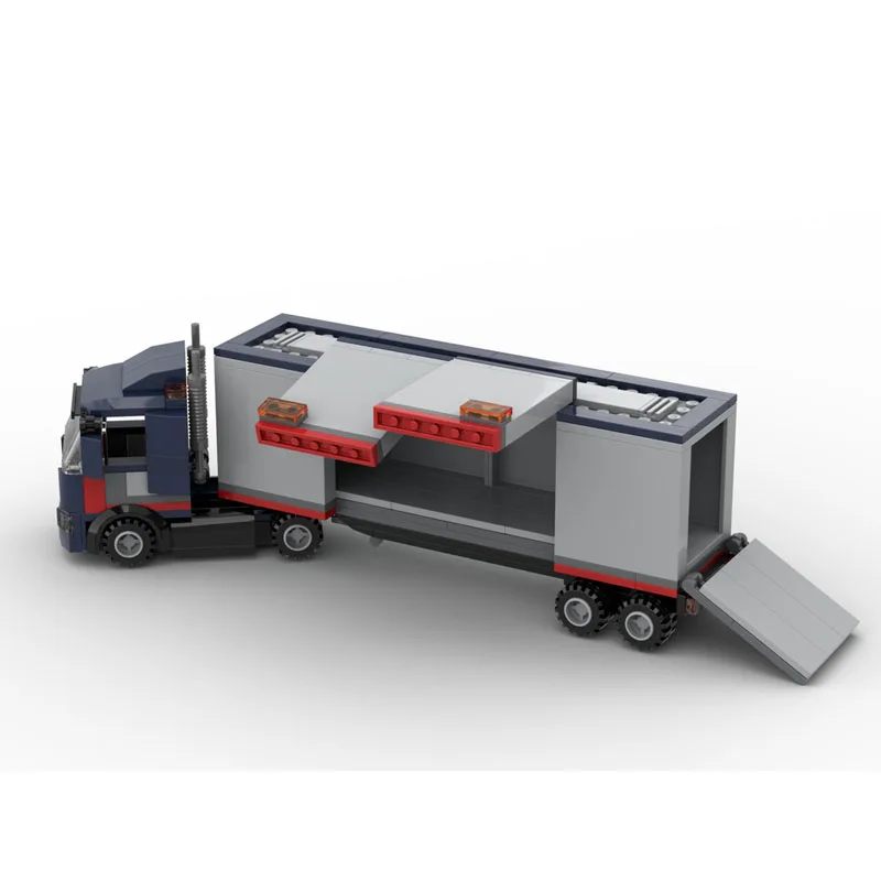 

MOC-180632 New Classic Mini Cargo Container Truck Building Block Model 248 Parts MOC Boys Children's Birthday Toy Gift