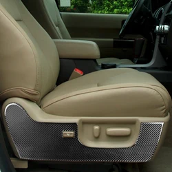 for Tundra for Sequoia 2007-2013 Front Seat Side Panel Decorative Trim Sticker Carbon Fiber Car Interior Mouldings Accessories