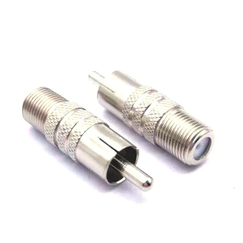 2/5/10pcs RF F Male female TV Plug to RCA male Female Jack Coaxial Coax Adapter AV Connector converter for Coaxial cable plug t1