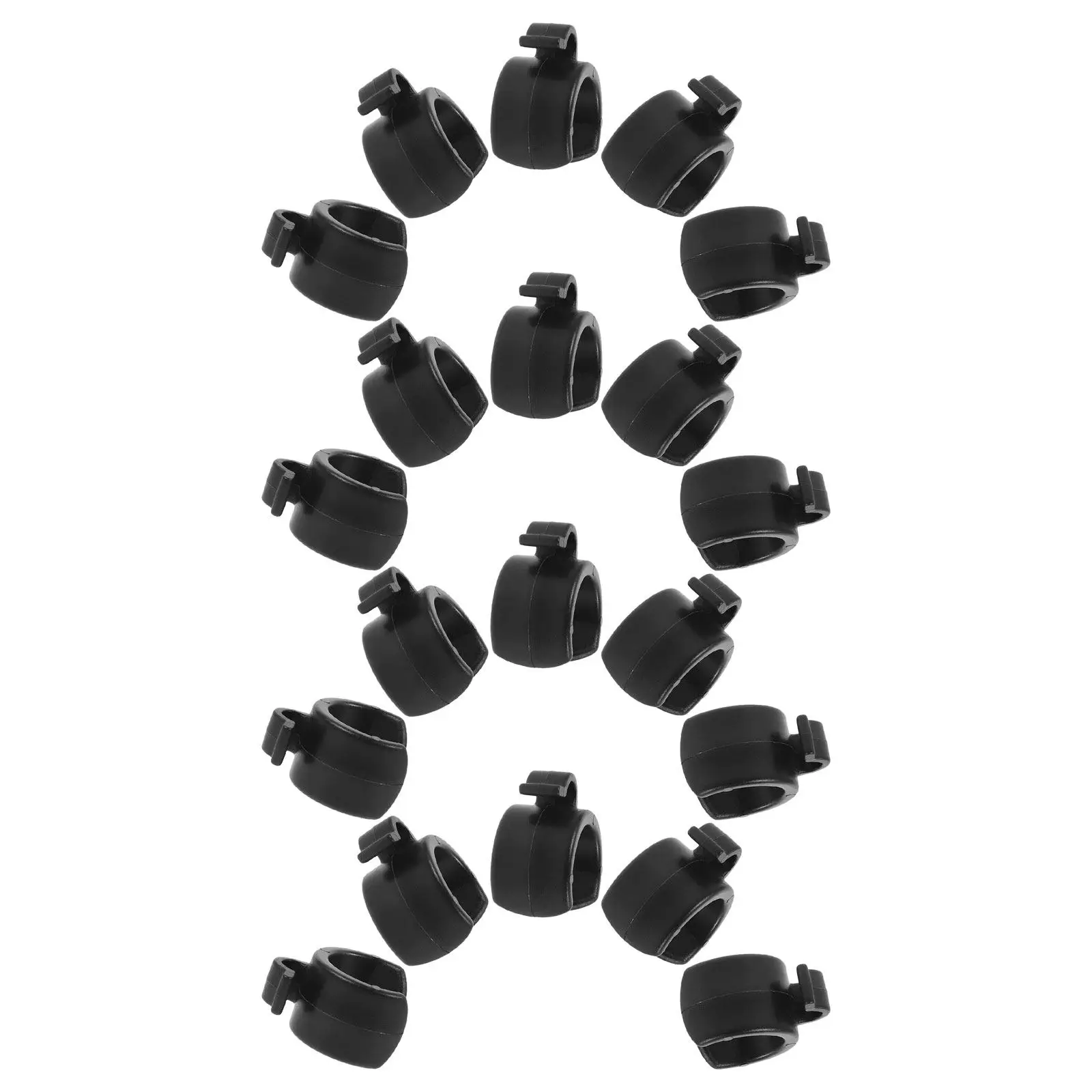 25Pcs Mic Cord Clamp Clips 20Mm Plastic Microphone Stand Wire Clips for Live Broadcast Bracket Stability Mic Clip for Stand