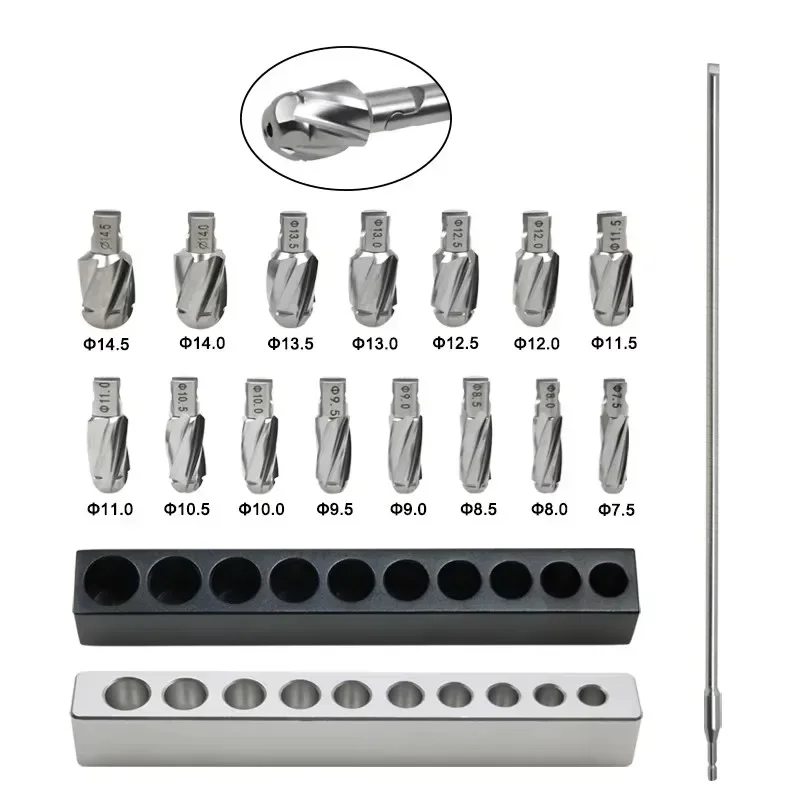 

GREATLH Orthopedic Flexible Reamer Instrument Set Detachable Reamer Veterinary Instruments Orthopedics