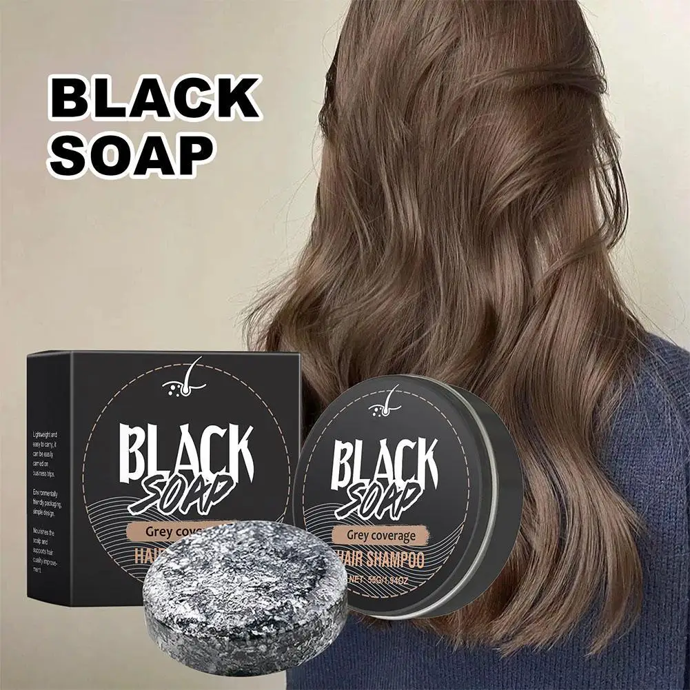 

Polygonum Multiflorum Shampoo Soap Improves Hair Quality Gently Moisturizes Scalp Nourishes Hair And Silky Strands 55g