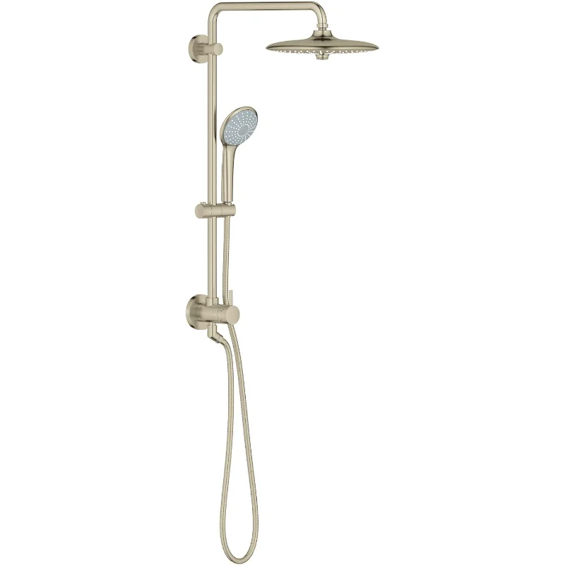 

GROHE 27867EN1 25-дюймовая душевая система Euphoria в стиле ретро, 2,5 галлона в минуту, матовый никель