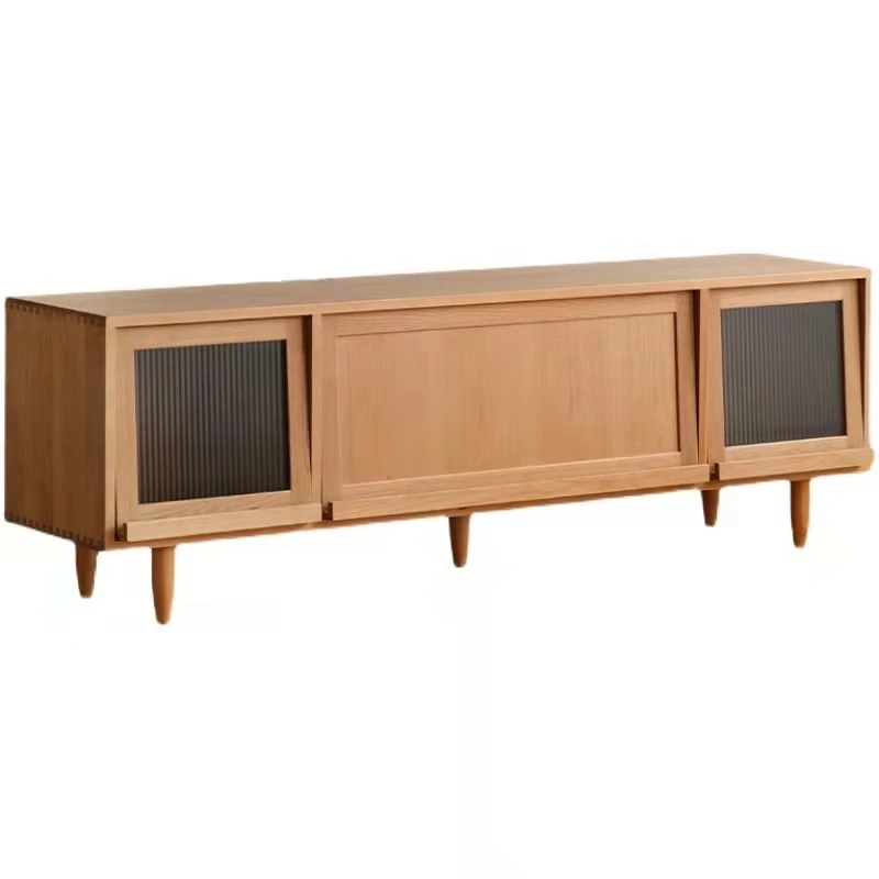 شقق داخلية خزانة تلفزيون الجوز خزانة تلفزيون مريحة تدعم حامل تلفزيون متنقل Soggiorno أثاث غرفة المعيشة الحديثة