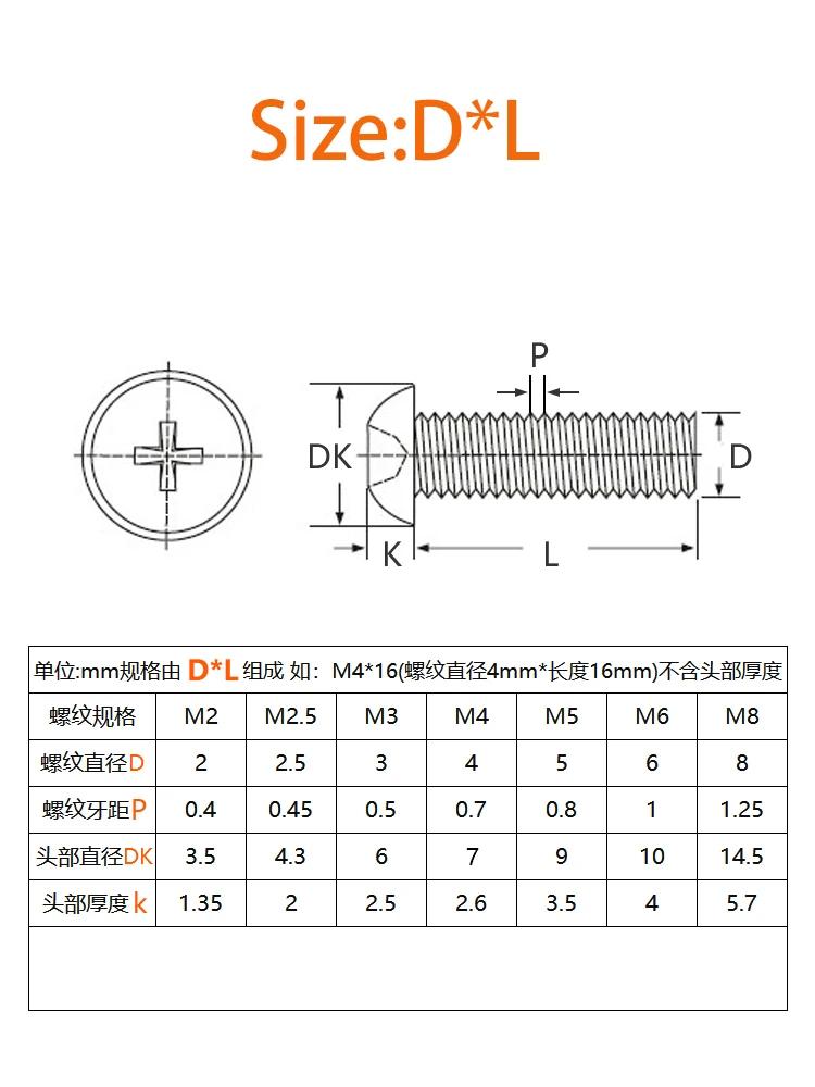 M2 M2,5 M3 M4 M5 Weiß Nylon Schraube Mutter Unterlegscheibe Set Nylon Kunststoff Phillips Isolierte Senkkopf Flachkopf Kreuz Runde Schraube Bolzen – Detail 3