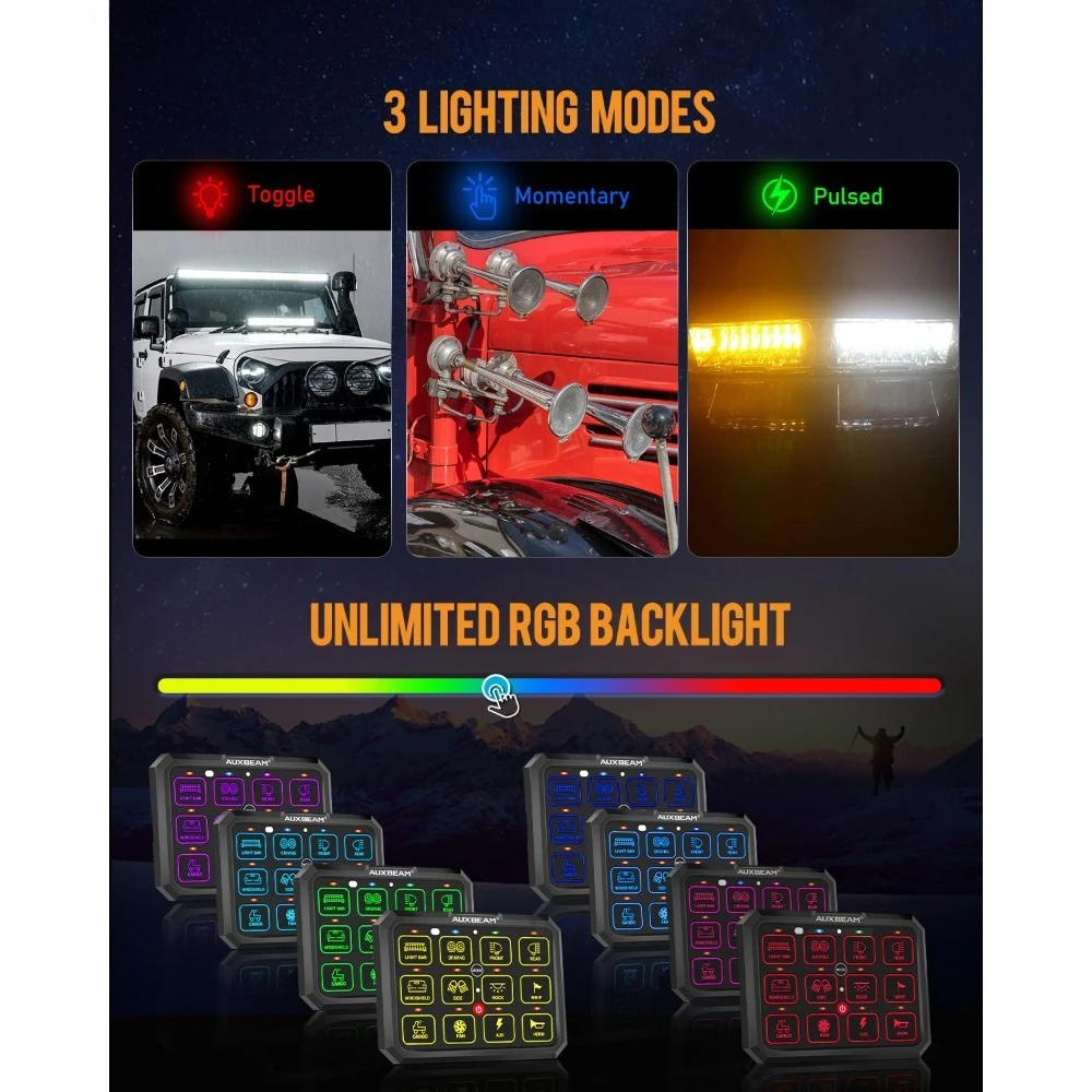 12 عصابة لوحة التبديل بلوتوث RGB AC-1200 مع التطبيق وجهاز التحكم عن بعد تبديل لحظة نابض التبديل جراب قبالة الخلفية - رائجة البيع