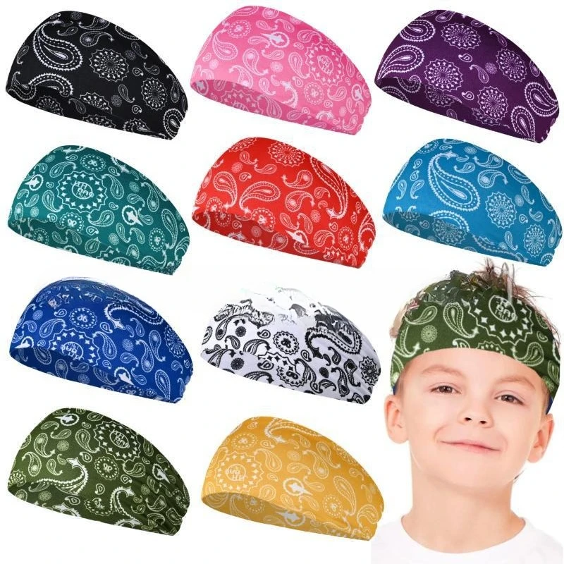 

Kids Sports Headband Stretchy Cashew Pattern Hairband for Yoga