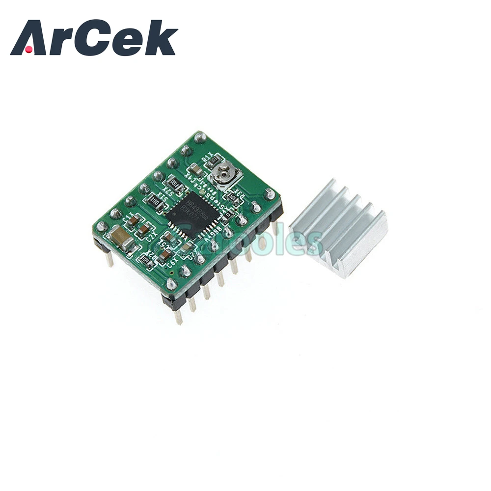 Reprap Stepper Driver A4988 Stepper Motor Driver Module with Heatsink Translator and Overcurrent Protection Drive Up to 35V