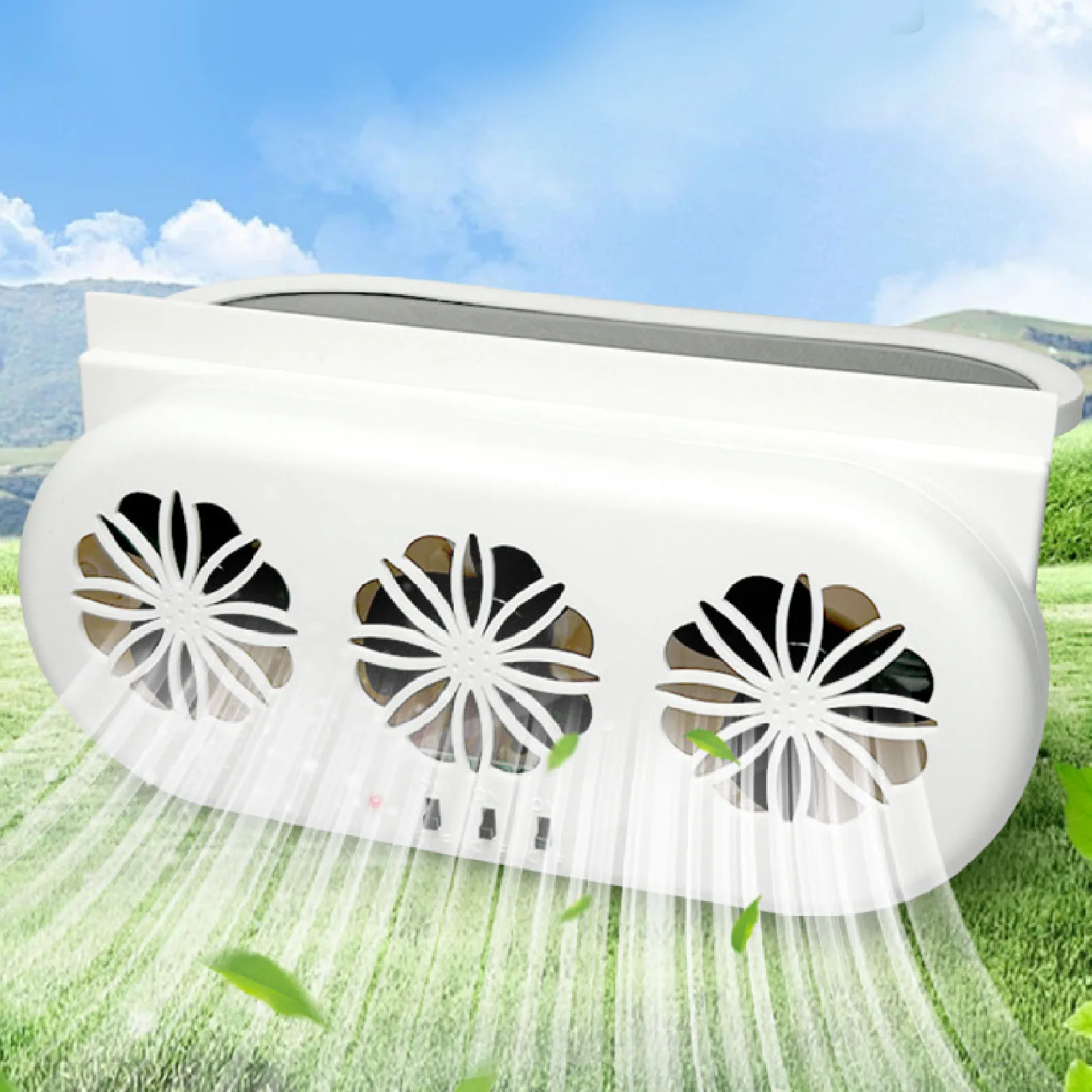 

Vehicle Cooling Vent Fan Solar Powered Car Exhaust Fan 5000RPM Air Circulation Vehicle Cooling Vent Fan with USB Interface