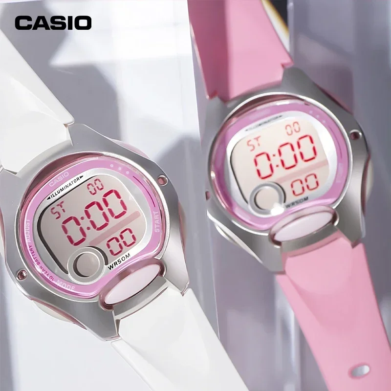 Casio LW-200 Sports Elementary School Girls Boys Cute South Korea Ins Wind Waterproof Digital Watch Stopwatch Calendar Display