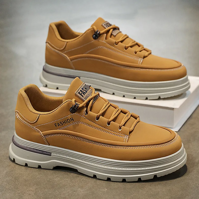 LiveDay ربيع الرجال حذاء كاجوال جودة عالية موضة في الهواء الطلق عدم الانزلاق الفاخرة الرجعية مصمم جولة تو Chaussure أرض الإنسان #3