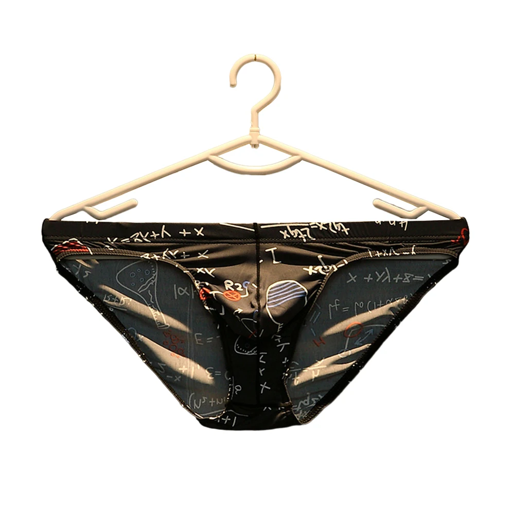 الطباعة ملخصات سراويل طباعة لينة الصيف السروال تنفس الحرير الجليد الكلسون منخفضة الخصر الذكور رجل الملابس الداخلية