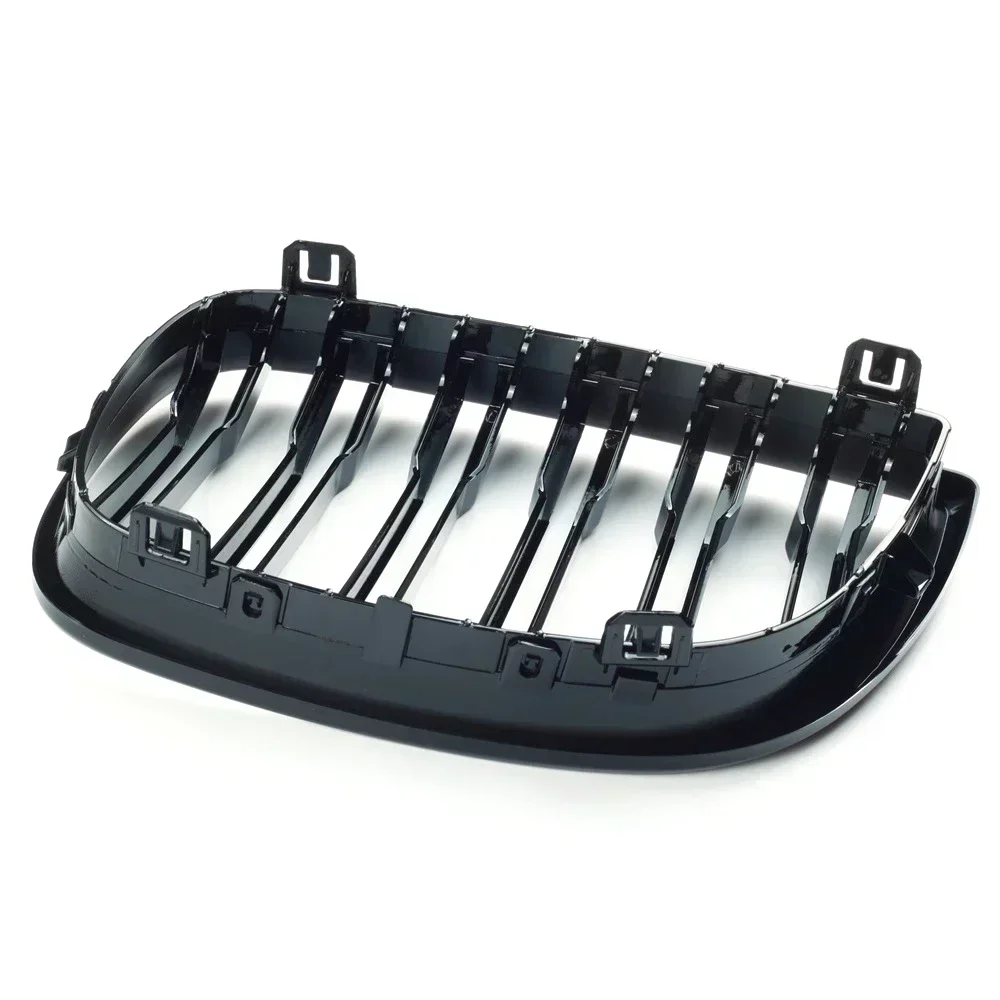 Gloss Black Grills Capa para BMW Série 1, Amortecedor Frontal, Facelift Gentilmente, Grade Estilo M, E81, E87, 2004-2011, 128I, 130I, 135I