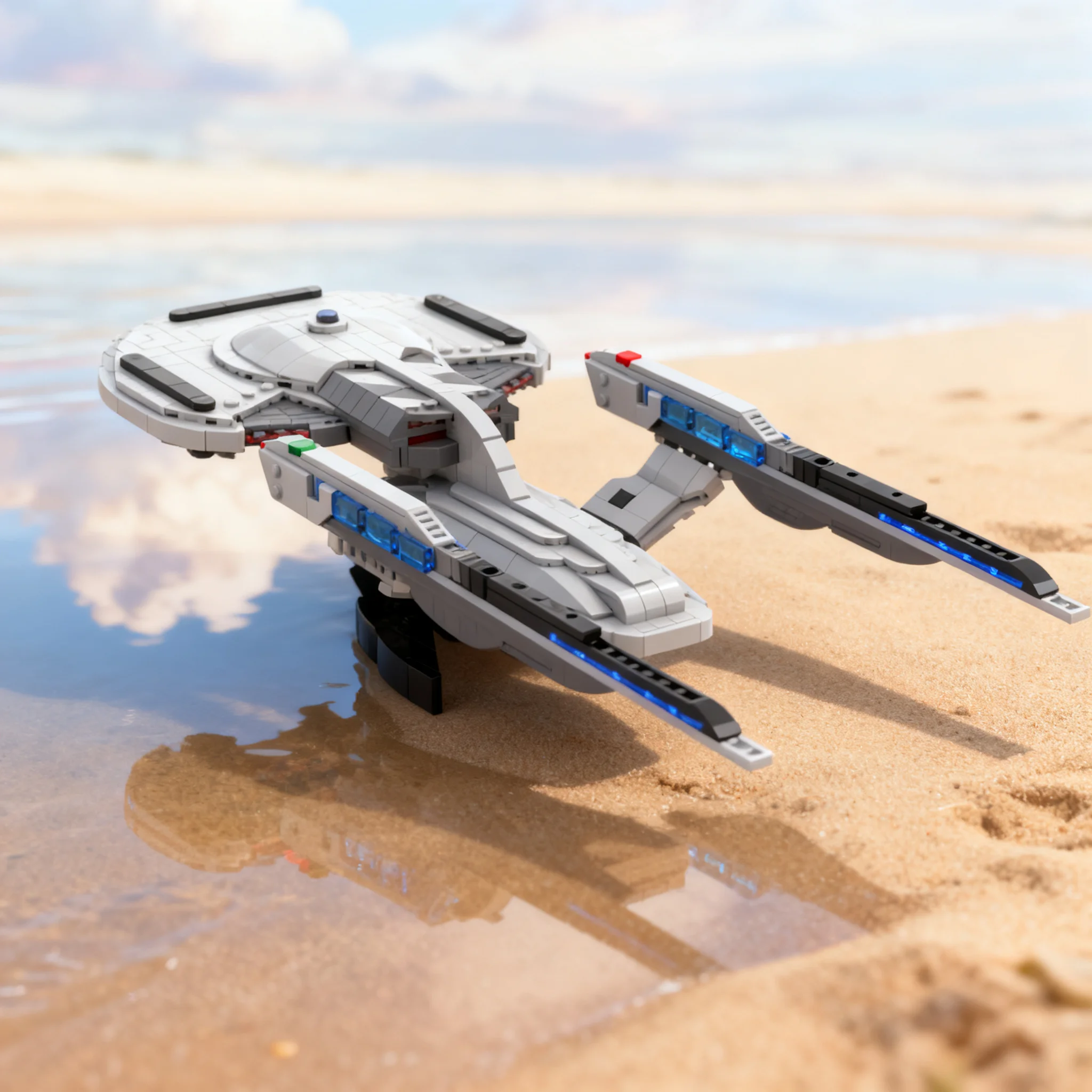 1017-teiliger MOC USS Enterprise G Titan A Modellbausatz Architektur-Bausatz für Kinder DIY Kreatives Geburtstags- und Weihnachtsgeschenk Spielzeug