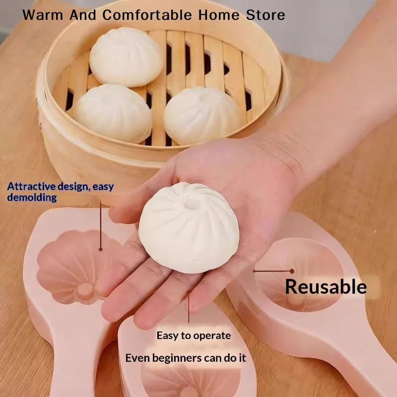 Hot Baking Mold Steamed Bread Mold Artifact Pasta Steamed Stuffed Bun Tool Steamed Stuffed Baozi Making Molds Kitchen Accessory