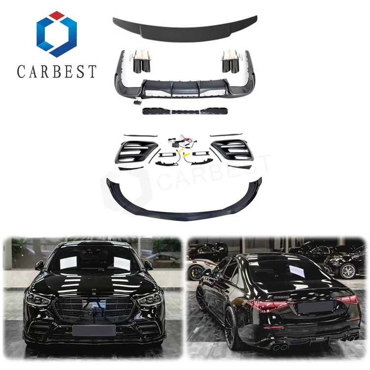 

CARBEST 2022 Best Seller Mercede S Class Sport BRS Aerokit W223 Bumper Upgrade Car Body Kit