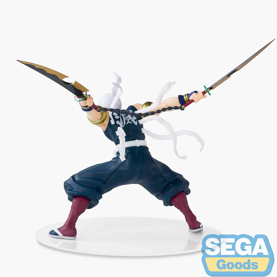 Figurine Uzui Tengen 14 Cm Accroupi - Modèle PVC Demon Slayer - Statue Collection Anime