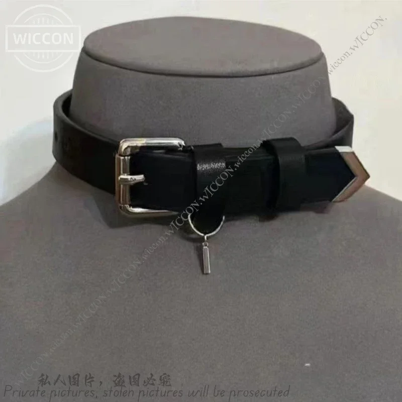 تأثيري كين تشي لعبة الحب والفضاء العميق تأثيري سيلوس ملحق الدعامة قلادة قلادة بروش جلدية سوداء المختنق كوميك كون Disgu