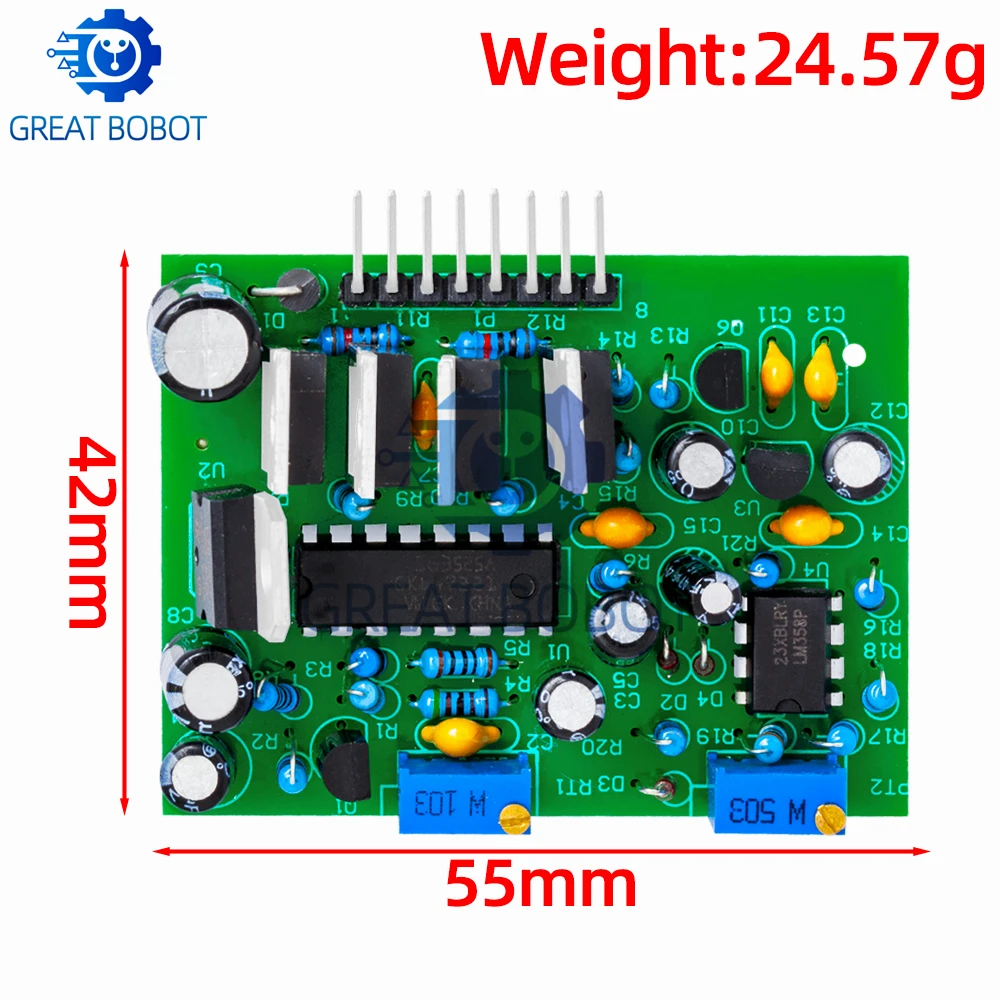 13-40KHz Inverter Driver Board SG3525 LM358 High Current High Frequency Adjustable DC 12-24V Driving 5000W