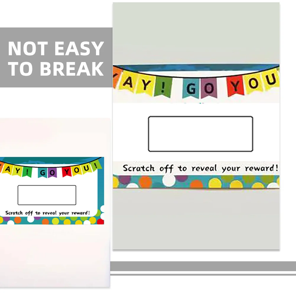 100 vellen Scratch Off Decal Scratch Off Sealing Label voor Scratch Off Card Scratch Off Coating Film