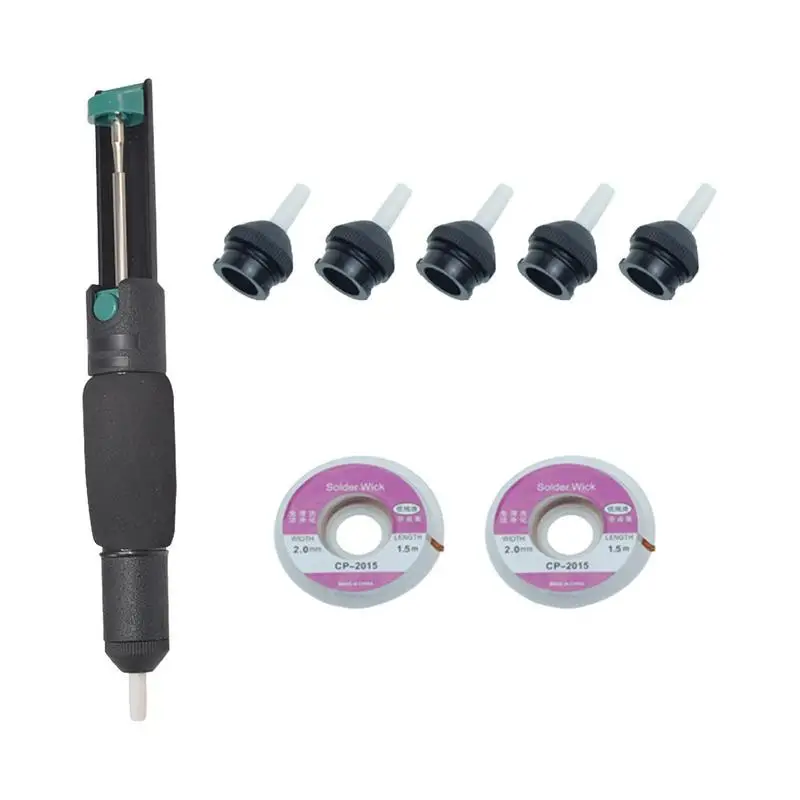 Carbon Steel Desoldering Pump Suction Tin Guns Soldering Sucker Pen Removal Vacuum Soldering Iron Desolder Hand Welding Tools